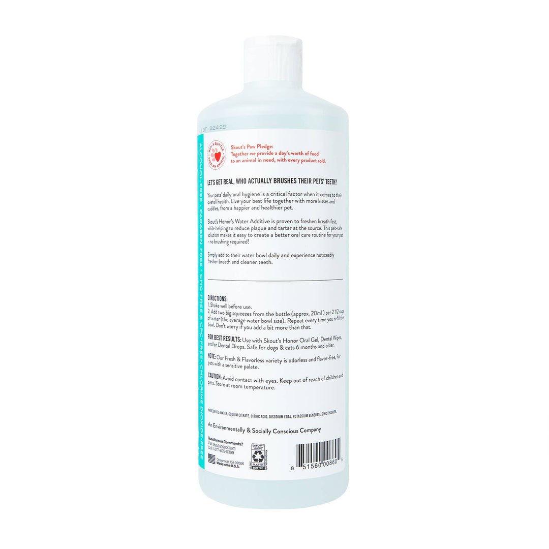 Oral Care Water Additive: Flavorless 32 oz