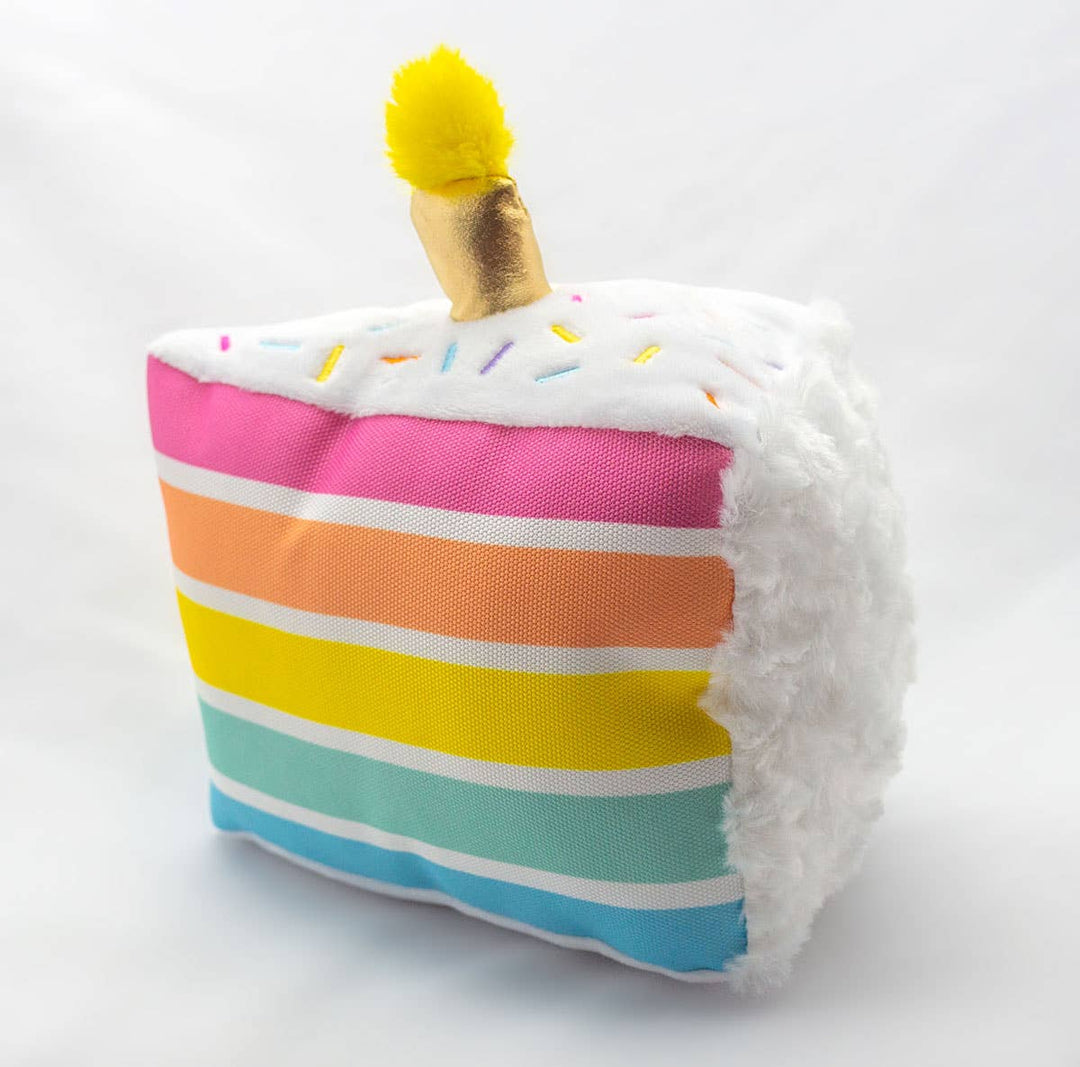 ThoozyPet Birthday Cake Plush Dog Toy