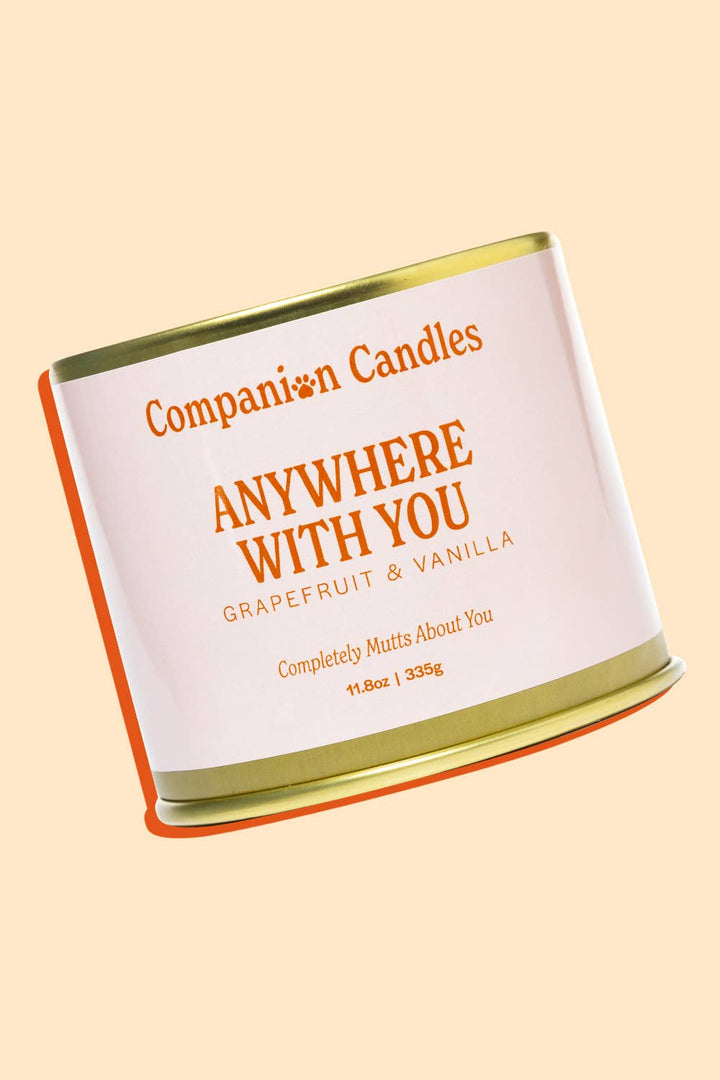 Grapefruit & Vanilla Coconut-Soy Scented Candle (Pet-Safe)
