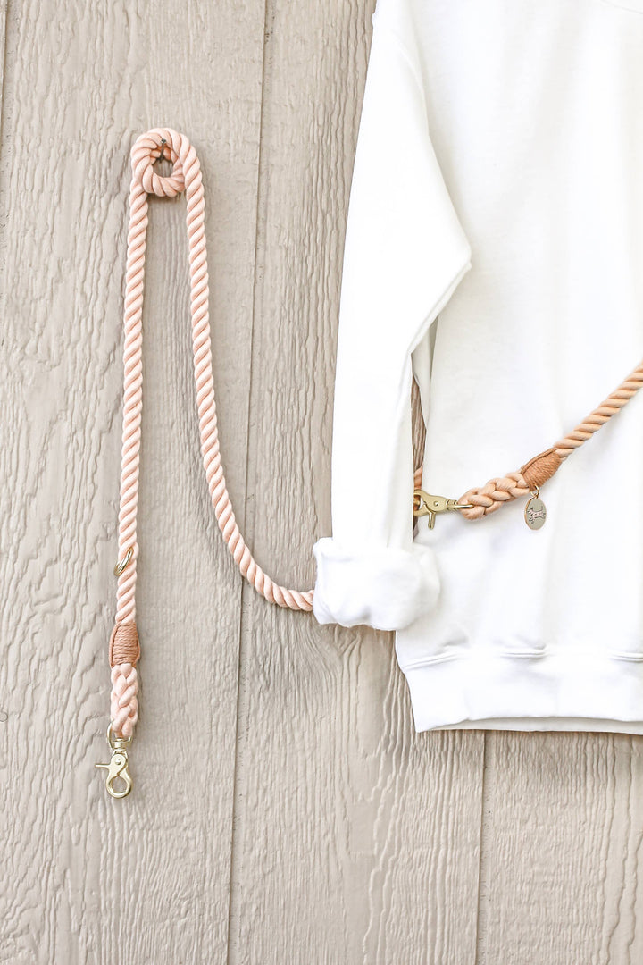 Champagne Quartz Hands-Free Rope Leash