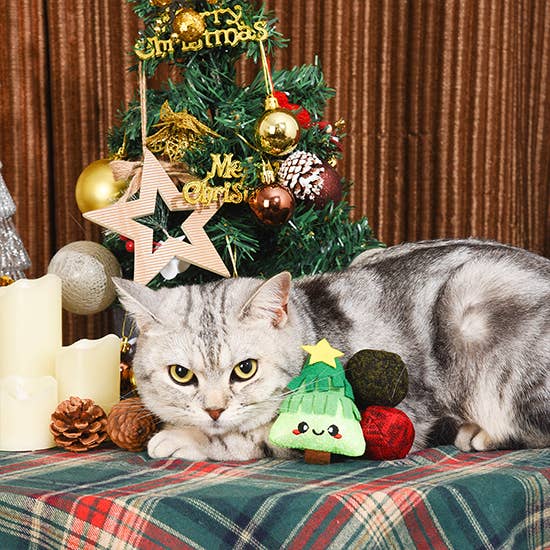 Xmas Tree - Cat Toy Set
