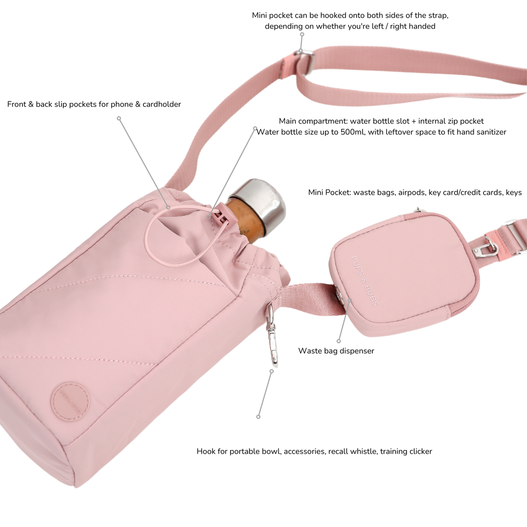 Amble Bottle Dog Walking Bag & Treat Pouch