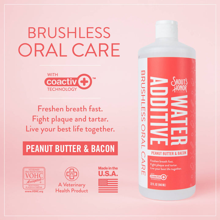 Oral Care Water Additive: PB & Bacon 32 oz