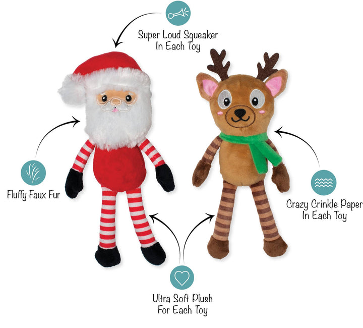 FRND AT FROST SIGHT 2PC DOG TOY SET