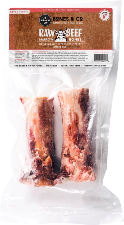 Frozen Raw Beef Marrow Bones