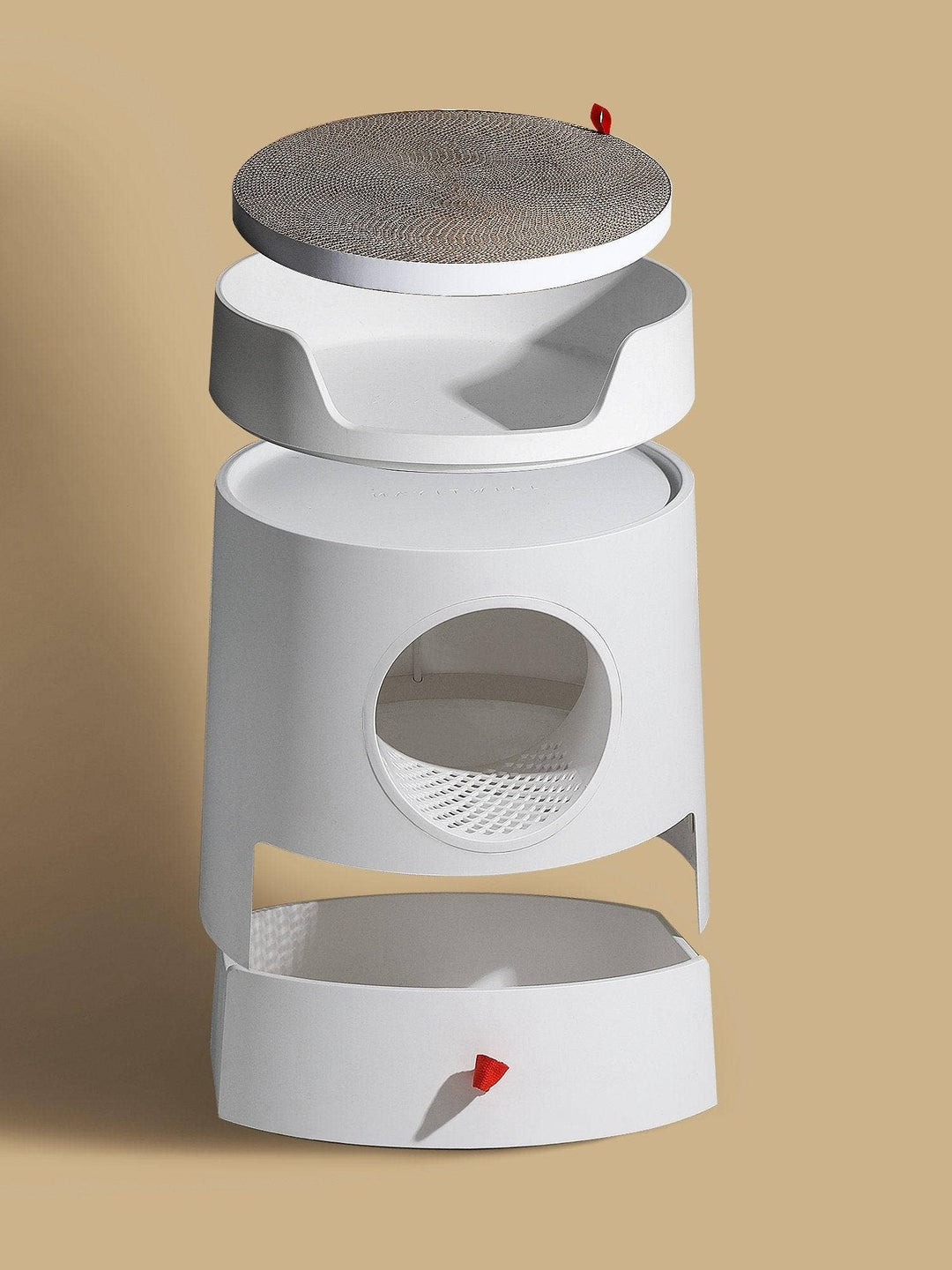 Mayitwill XL Castle 2 in 1 Front-Entry Cat Litter Box