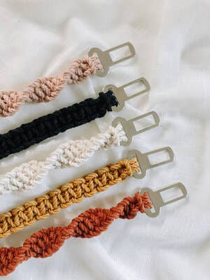 Macrame Dog Seat Belt / Car Restraint