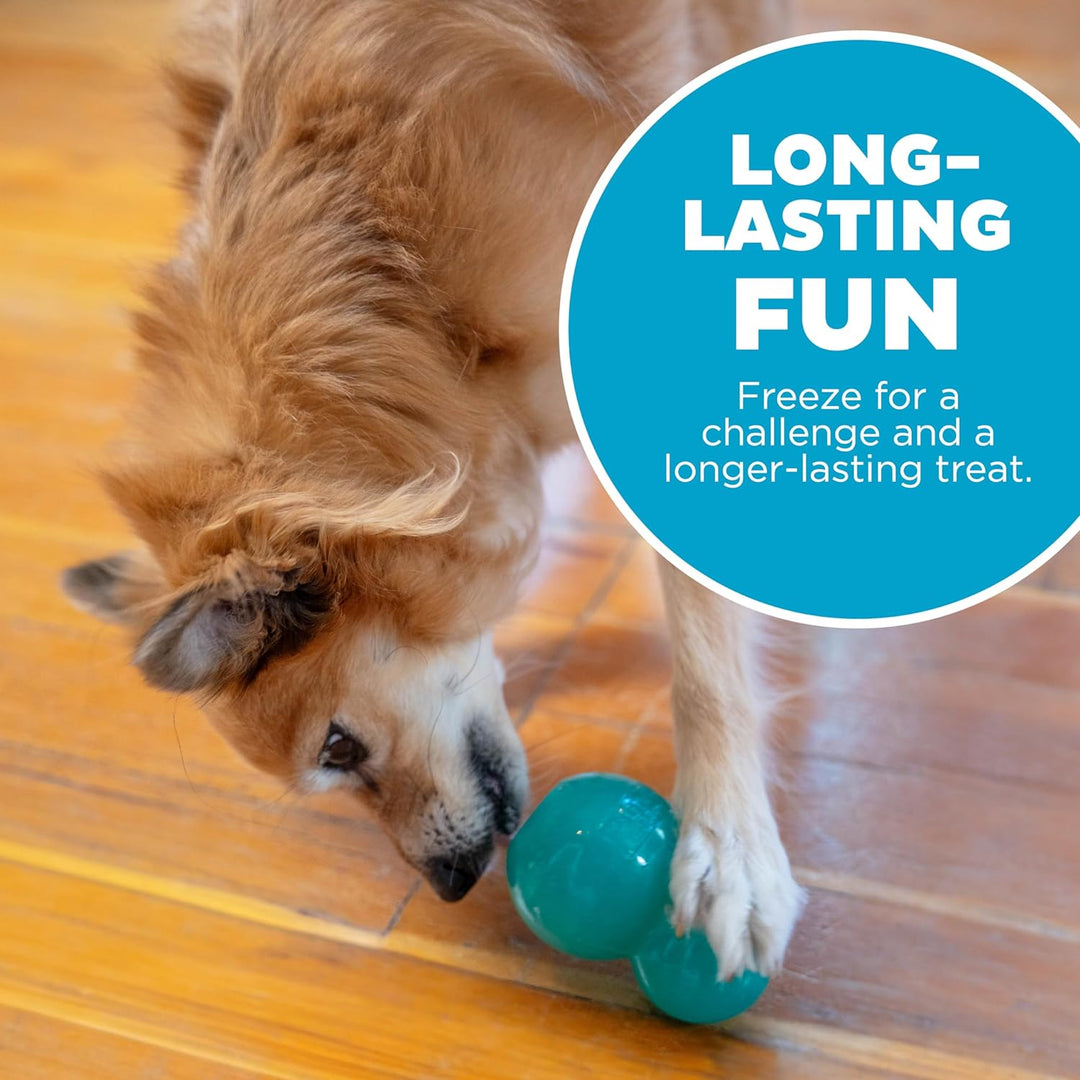 Double-Tuff Interactive Treat Stuffer Durable Dog Chew Toy