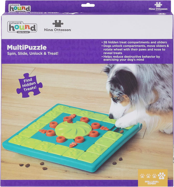 MultiPuzzle Interactive Dog Treat Puzzle Toy