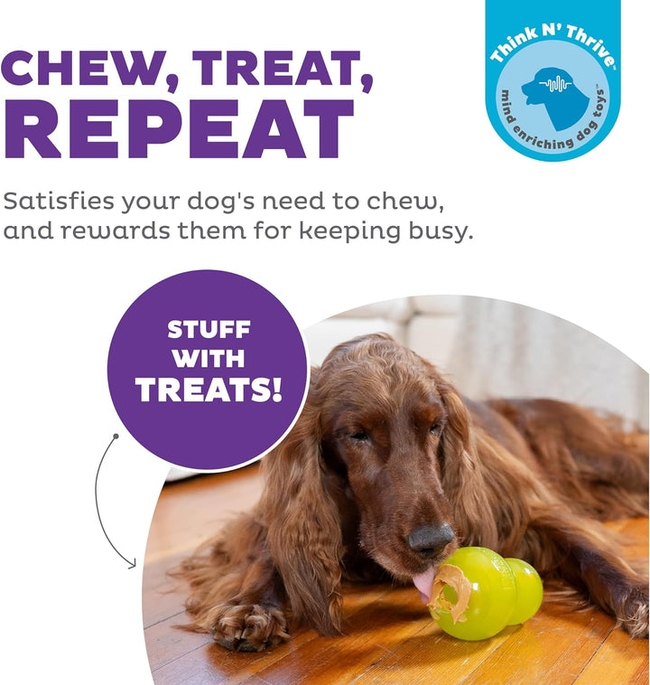 Double-Tuff Interactive Treat Stuffer Durable Dog Chew Toy