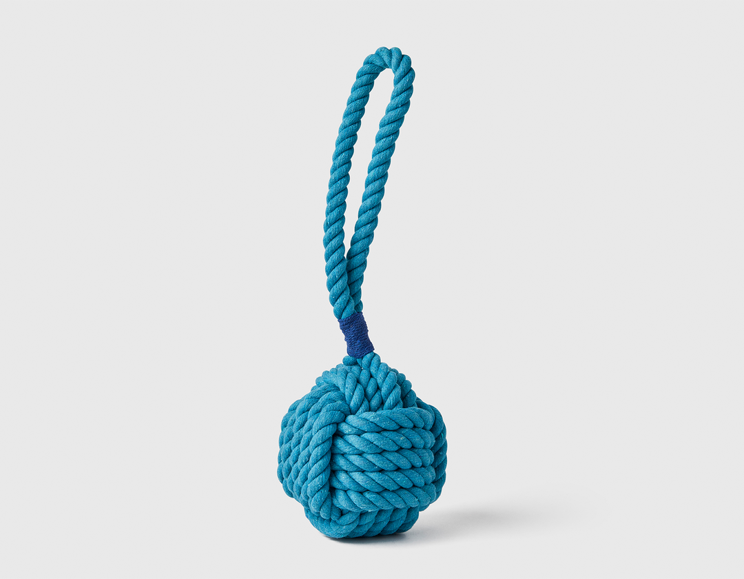 Celtic Knot 3" Blue Rope Toy