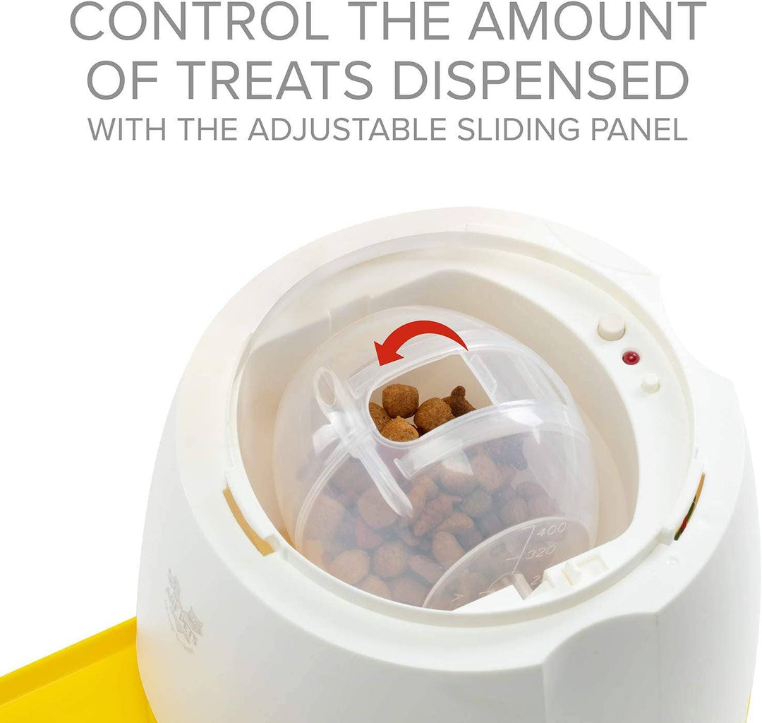 Treat Dispenser with Remote Button, Dog Memory Training Toy