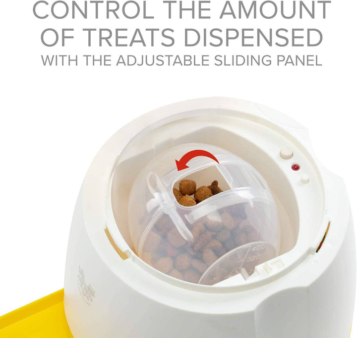 Treat Dispenser with Remote Button, Dog Memory Training Toy