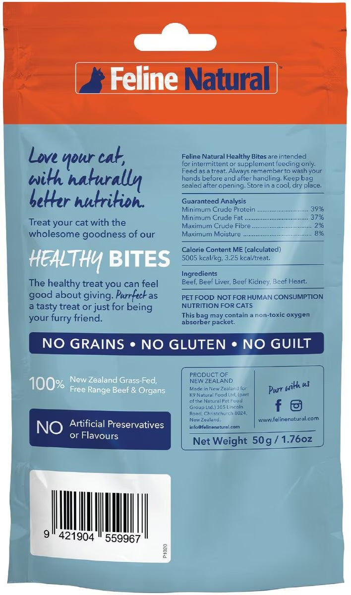 Feline Natural Beef & Organs Healthy Bites