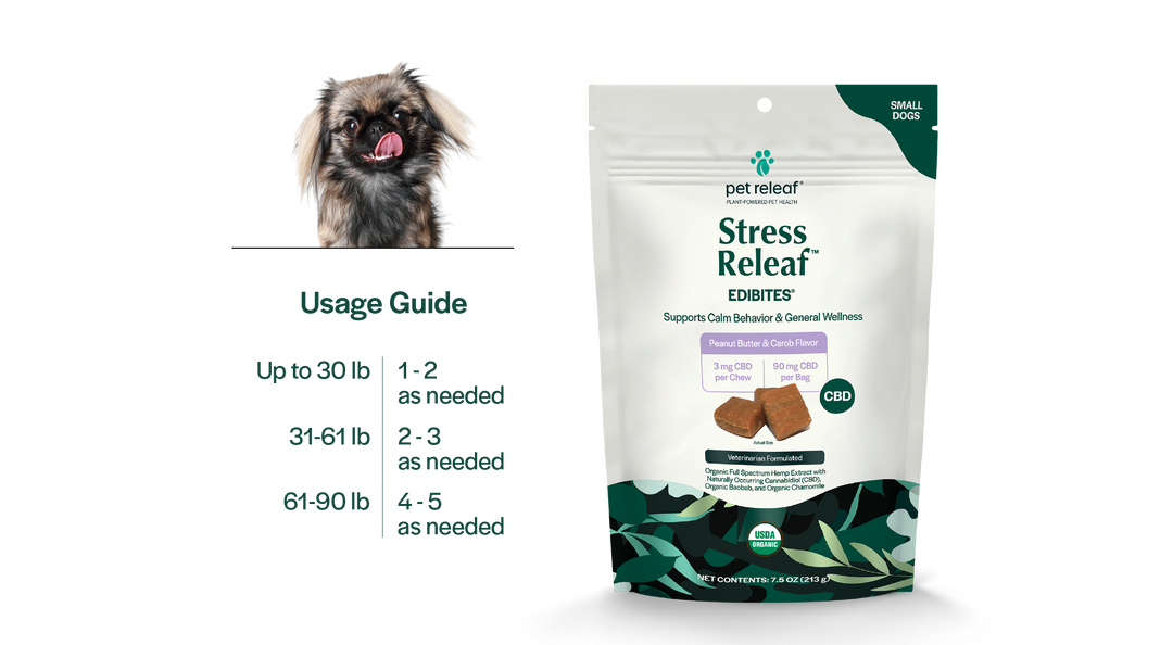 Stress Releaf CBD Edibites - Peanut Butter & Carob Flavor