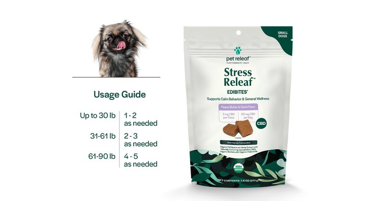 Stress Releaf CBD Edibites - Peanut Butter & Carob Flavor