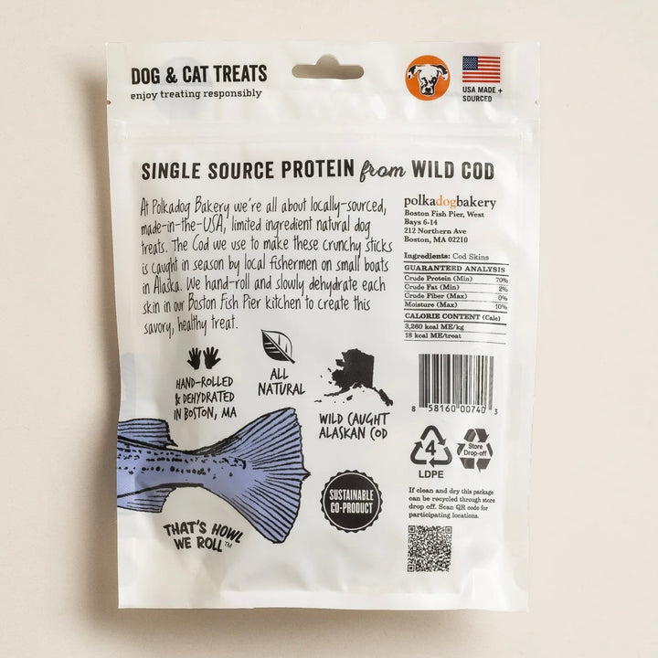 Cod Skin Jerky Shorties (2oz)