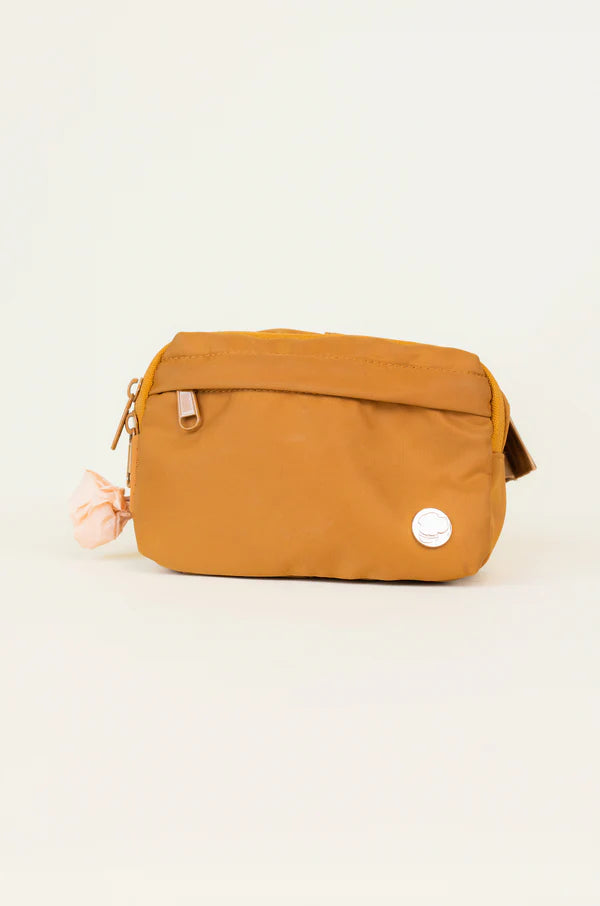 Belt Bag with Built-In Waste Bag Dispenser