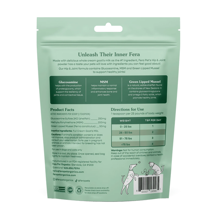Hip + Joint Goat Milk Topper for Dogs & Cats