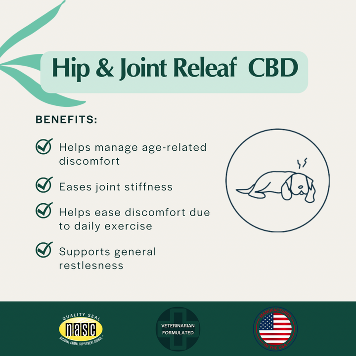Hip & Joint Releaf CBD Edibites – Peanut Butter Banana Flavor
