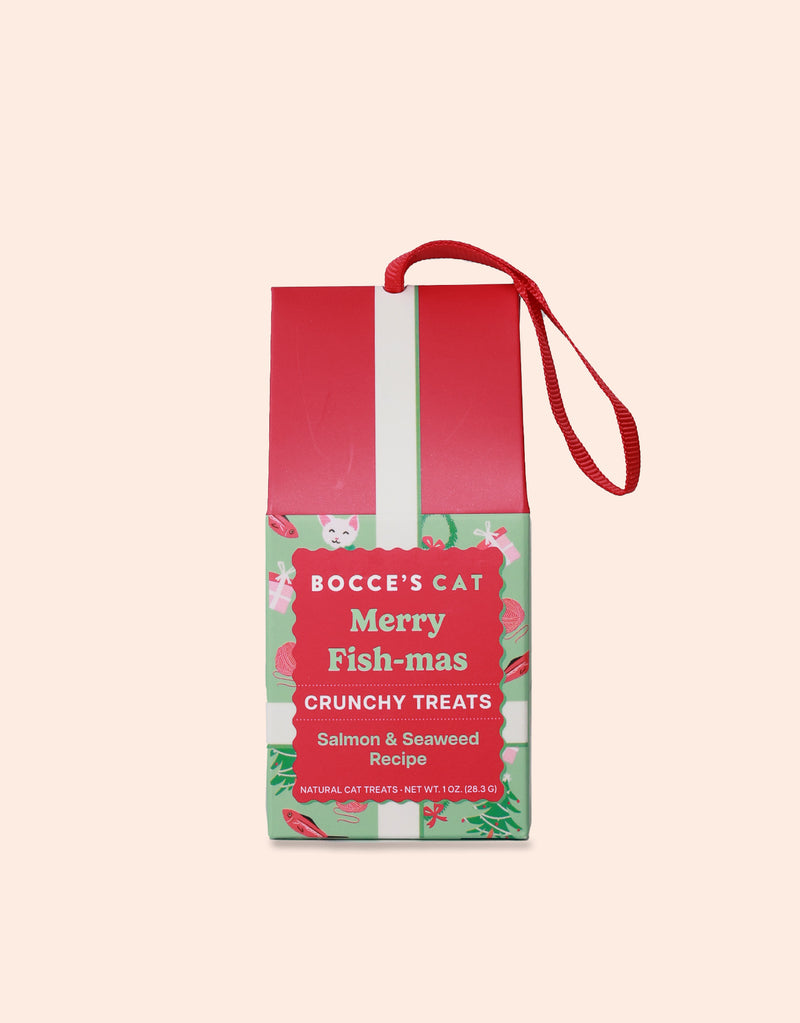 Merry Fish-Mas Ornament - Holiday Cat Treats