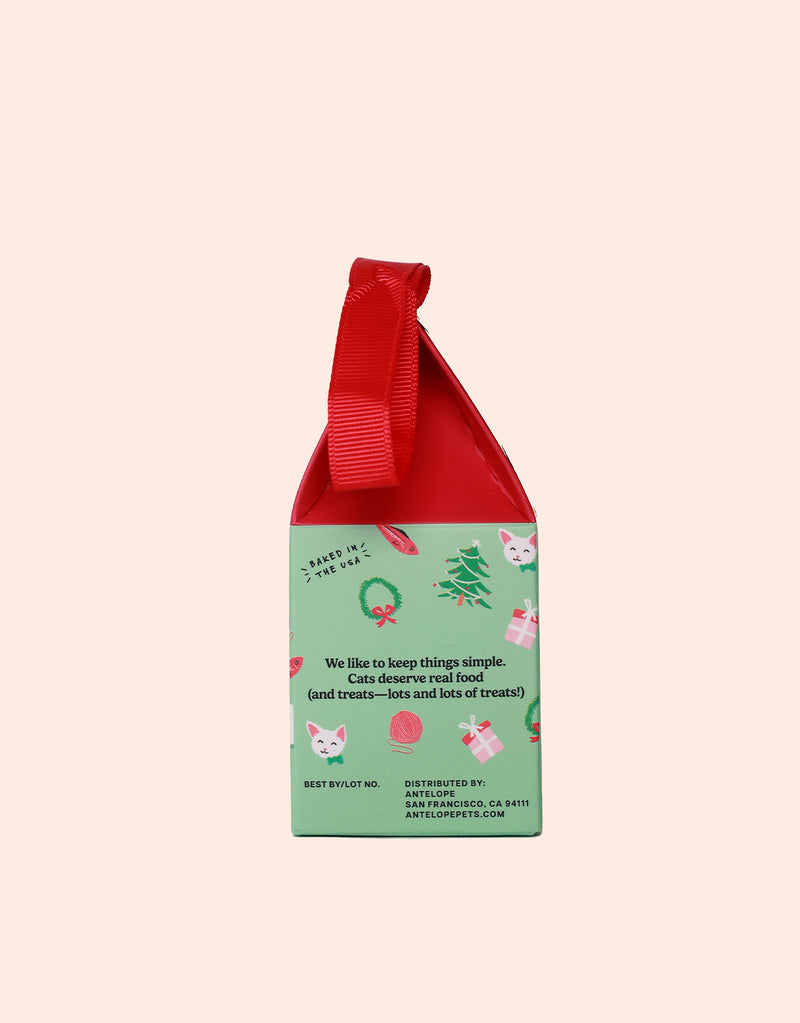 Merry Fish-Mas Ornament - Holiday Cat Treats