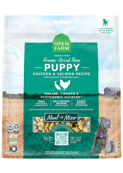 Grain-Free Chicken & Salmon Freeze-Dried Raw Recipe for Puppies (Meal or Mixer, 13.5 oz)