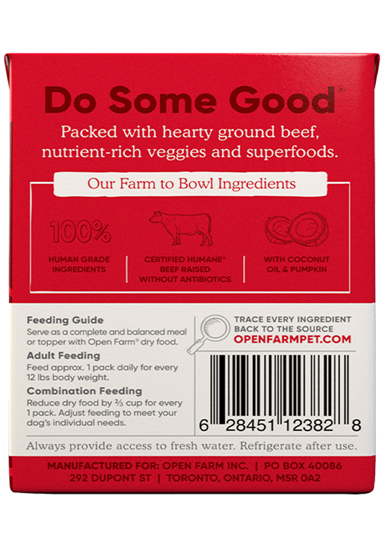 Grass-Fed Beef Rustic Stew Wet Dog Food (12.5 oz)