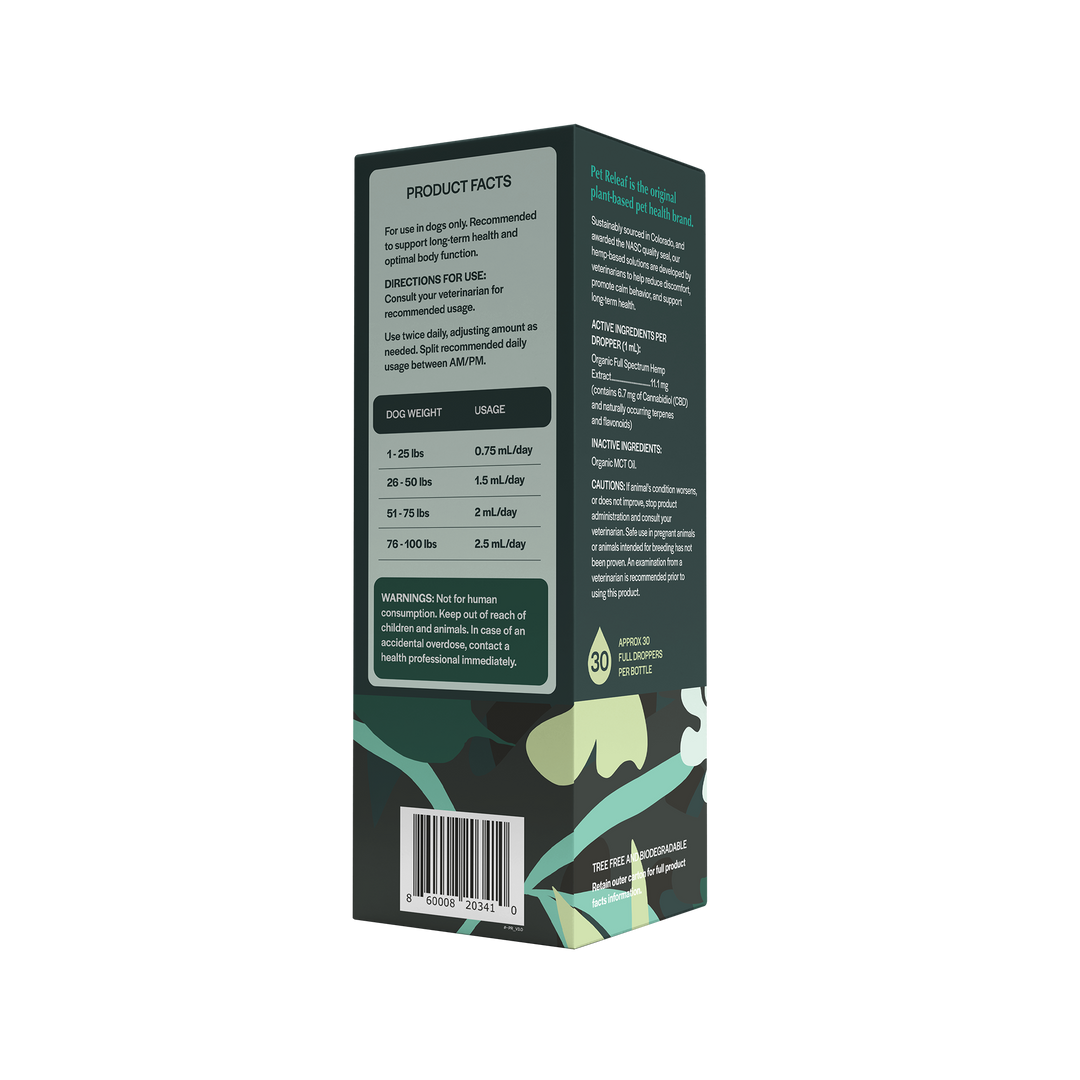USDA Organic Daily Releaf 200mg CBD Oil For Medium Dogs