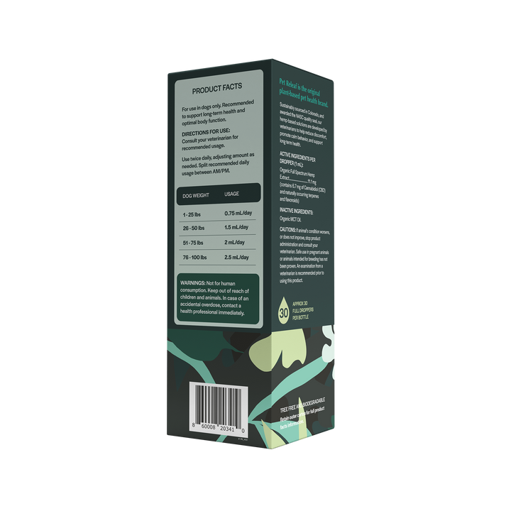 USDA Organic Daily Releaf 200mg CBD Oil For Medium Dogs