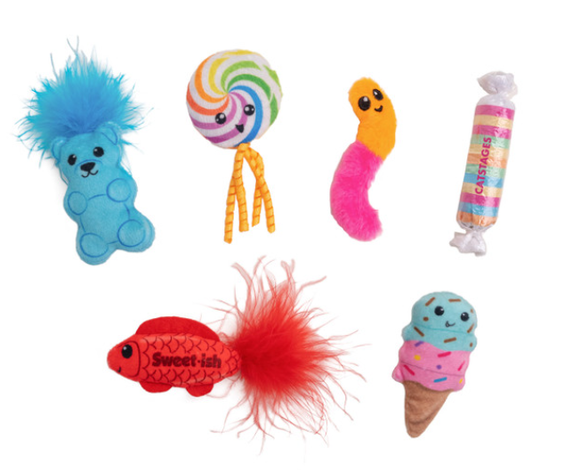 Catstages Kitty Sweet Treats Cat Toys - 6 Pack