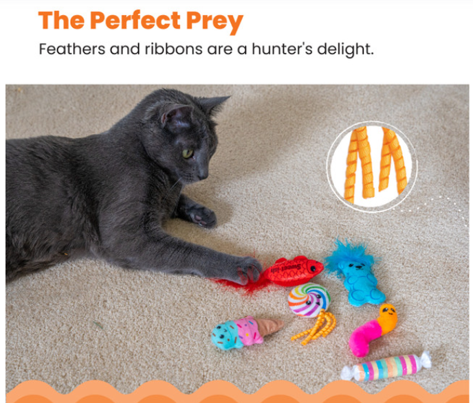 Catstages Kitty Sweet Treats Cat Toys - 6 Pack