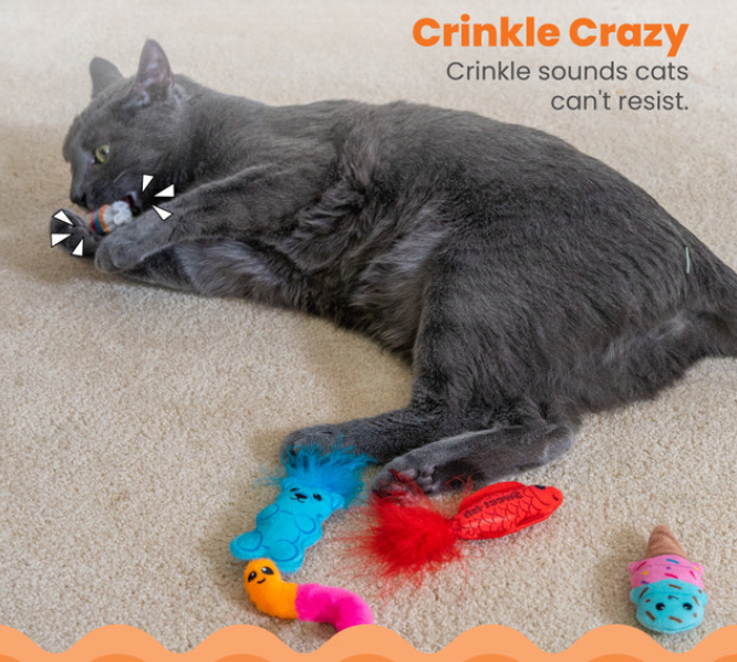Catstages Kitty Sweet Treats Cat Toys - 6 Pack