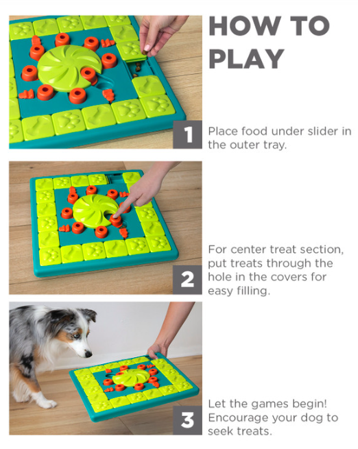 MultiPuzzle Interactive Dog Treat Puzzle Toy