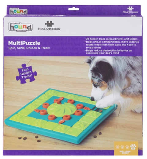 MultiPuzzle Interactive Dog Treat Puzzle Toy