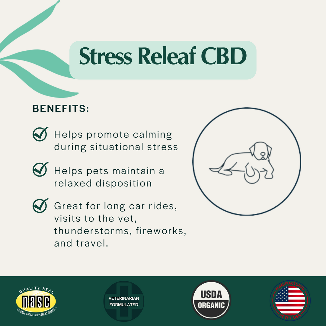 Stress Releaf CBD Edibites - Peanut Butter & Carob Flavor