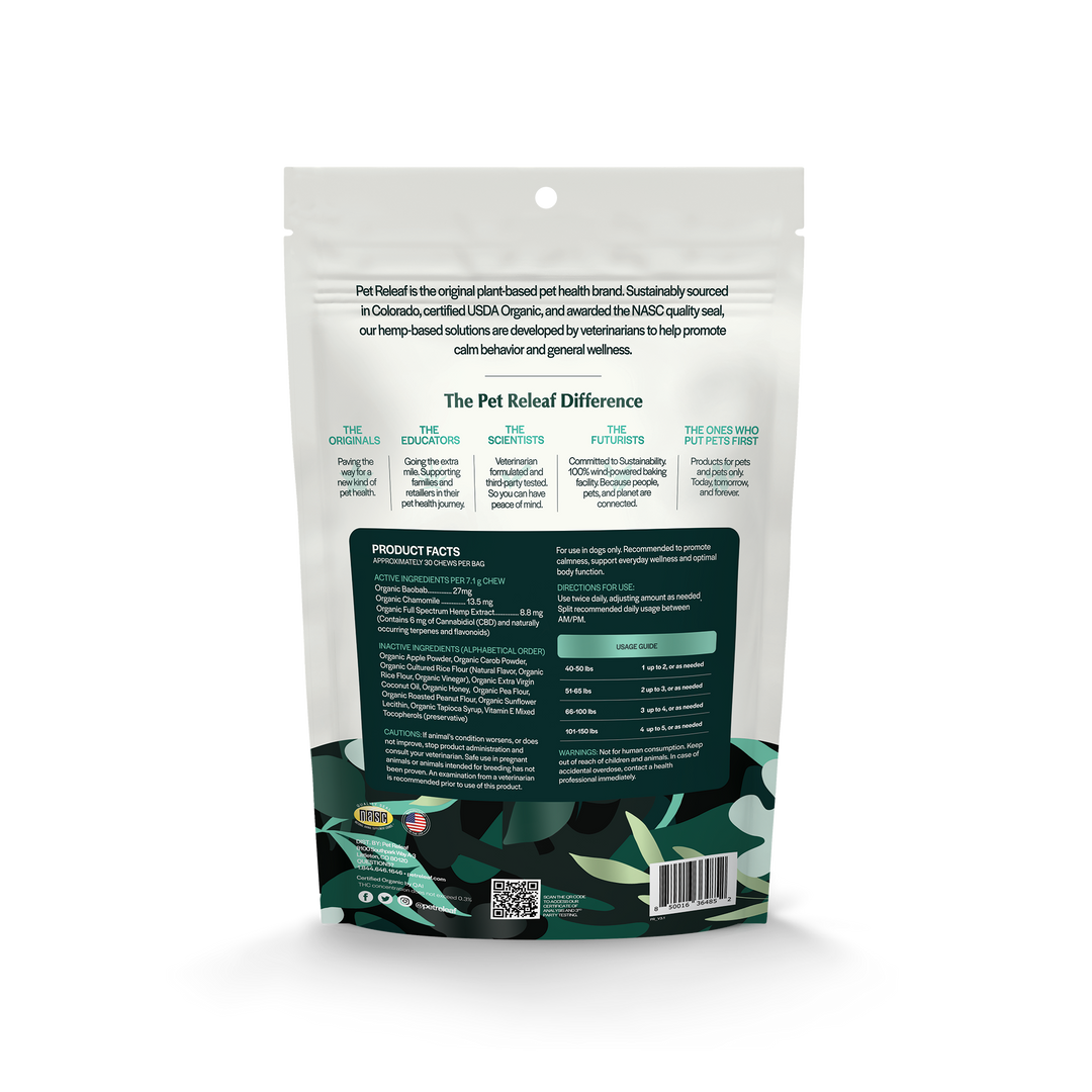 Stress Releaf CBD Edibites - Peanut Butter & Carob Flavor