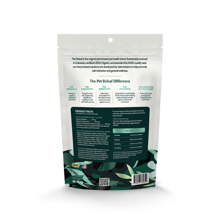Stress Releaf CBD Edibites - Peanut Butter & Carob Flavor
