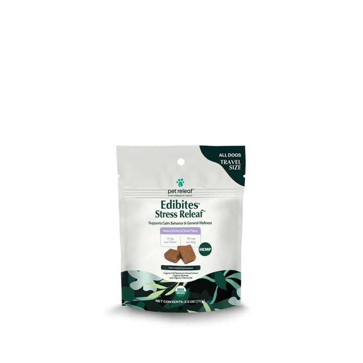 Stress Releaf CBD Edibites - Peanut Butter & Carob Flavor