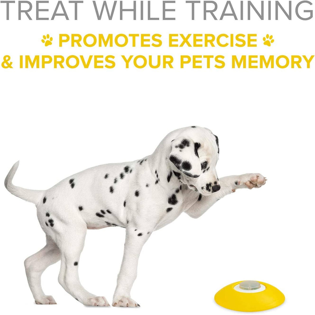 Treat Dispenser with Remote Button, Dog Memory Training Toy