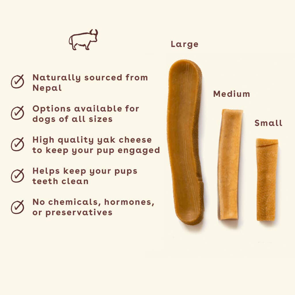 Yak Cheese Dog Chew Small 3-Pack