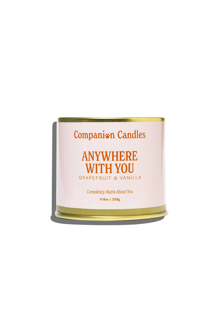 Grapefruit & Vanilla Coconut-Soy Scented Candle (Pet-Safe)