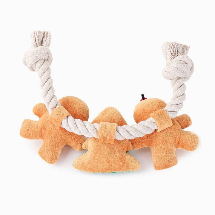 Holiday Gingerbread Man - Rope Toy