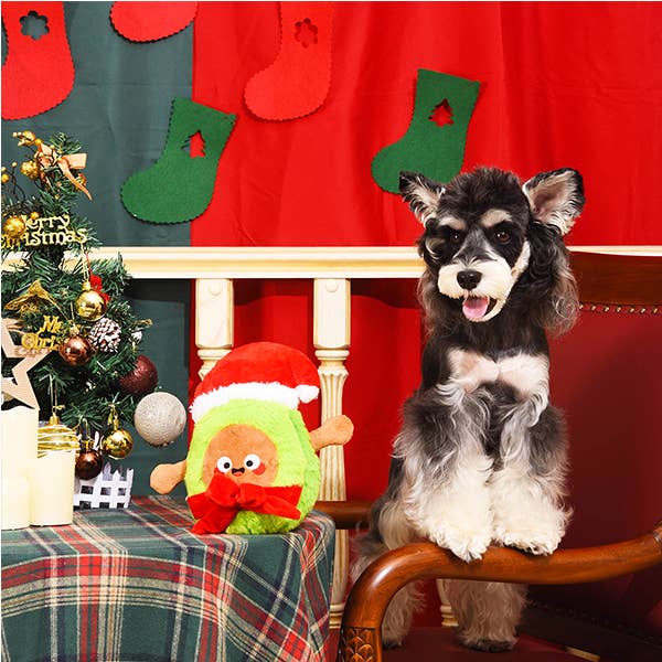 Santa Avocado - Plush Toy