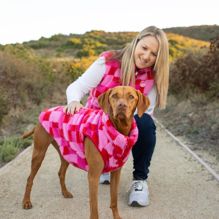 Fab Ski Sherpa Vest Pink