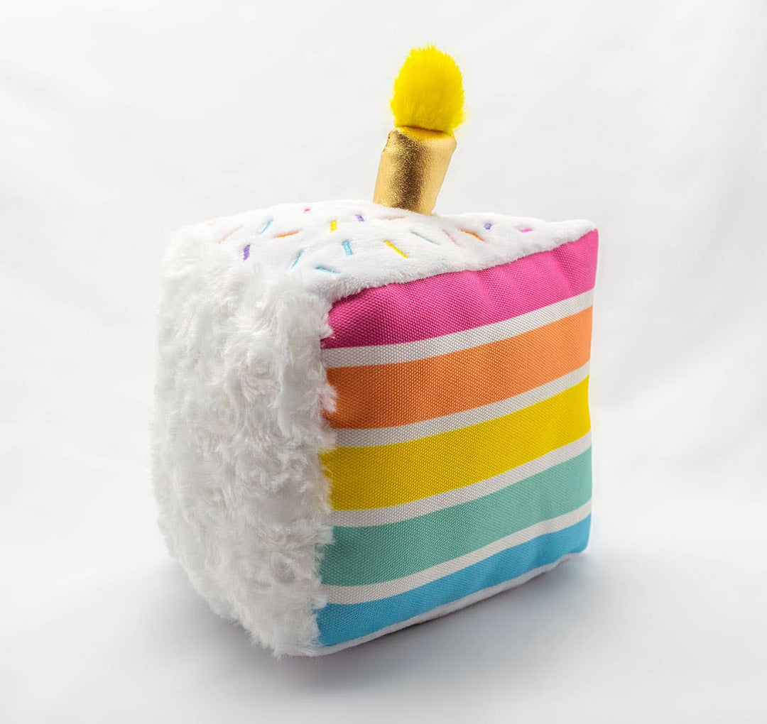 ThoozyPet Birthday Cake Plush Dog Toy