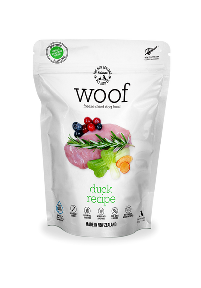 WOOF Freeze-Dried Dog Food - Duck Recipe
