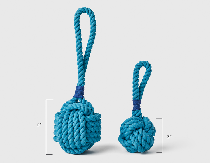 Celtic Knot 3" Blue Rope Toy