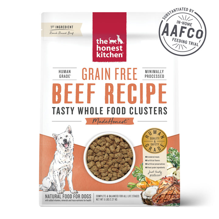 Grain-Free Beef Clusters for Dogs (5 lb)