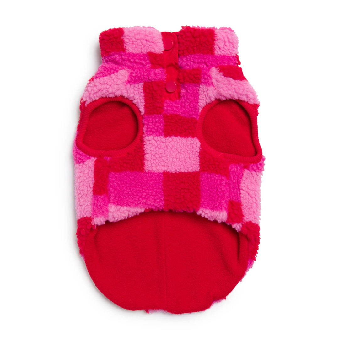 Fab Ski Sherpa Vest Pink